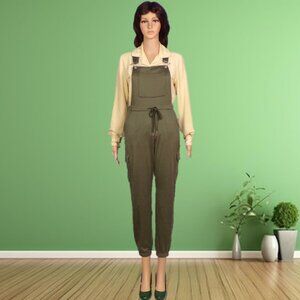 DEREK HEART size M hunter-green jump suit polyester/spandex machine wash